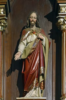 Sacred Heart of Jesus, altar in the parish church of the Annunciation of the Virgin Mary in Velika Gorica, Croatia