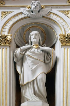 Sacred Heart of Jesus, Altar of the Sacred Heart in the Cathedral of Saint Teresa of Avila in Bjelovar, Croatia