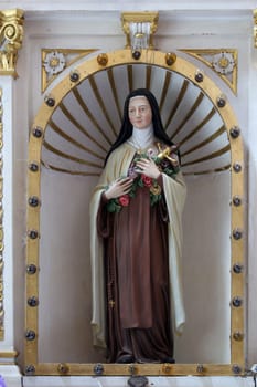 Saint Therese of Lisieux, altar of the Sacred Heart in the Cathedral of Saint Teresa of Avila in Bjelovar, Croatia