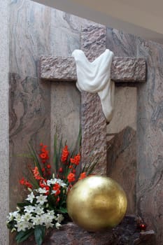 Main altar in the Church of Saint Anne in Bjelovar, Croatia