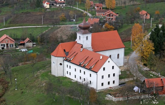 Franciscan monastery and church of Saint Anthony of Padua in Cuntic, Croatia