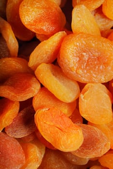 Close up of dry apricot