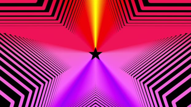 Futuristic pentagon ovals with vivid 3d render gradient. Synthwave retro 80s style party synth with mesh textures. Techno vaporwave with cosmic waves of energy frequencies and geometric curves.
