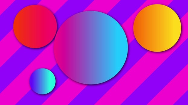 Geometric 3d render composition of balls flying in space. Futuristic minimalistic landscape with vivid rounded shapes. Digital fashion presentation and compositional cover.