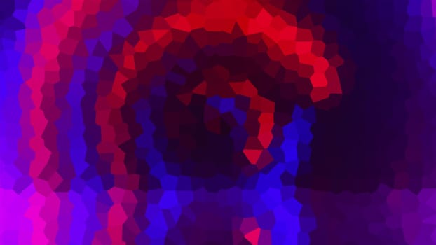 Polygonal textures in 3d render of antique wavy tracery. Ancient interior painting in creative roman and greek style. Triangular geometric shapes in digital warping.