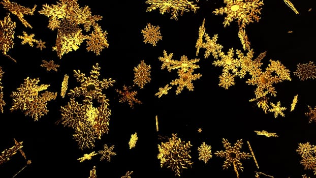 Winter festive 3d render ornament for christmas and new year. Ice crystals with decorative tracery for digital interior decoration and presentation. Fun celebration and snow parties.