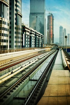 Railroad in Dubai, United Arab Emirates