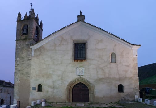 Church Santa Maria del Mercado also called Villa Adentro. Alburquerque, Extremadura, Spain