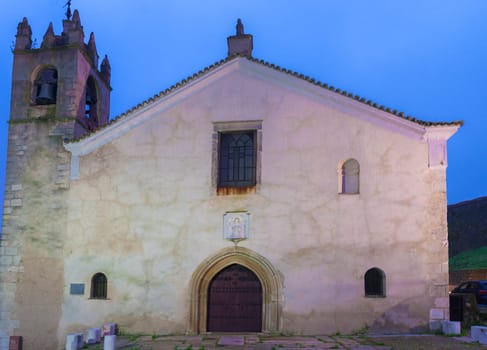 Church Santa Maria del Mercado also called Villa Adentro. Alburquerque, Extremadura, Spain