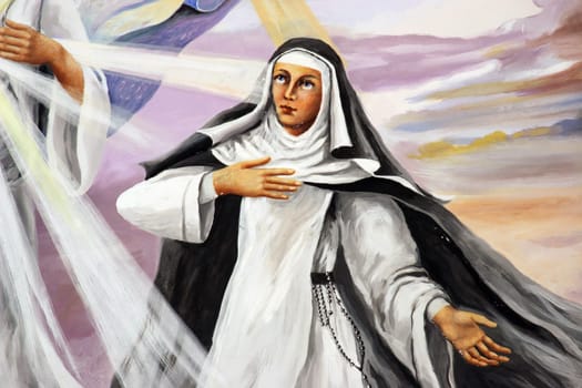 Blessed Osanna of Cattaro, author Marijan Jakubin, Church of Saint Anne in Bjelovar, Croatia