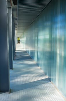 Badajoz, Spain - Oct 23th, 2021: University Research Institutes building. Badajoz Campus, Extremadura, Spain