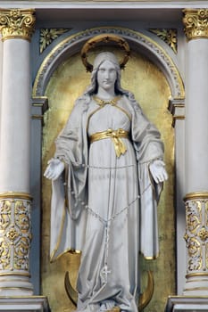 Blessed Virgin Mary, altar in the Cathedral of Saint Teresa of Avila in Bjelovar, Croatia