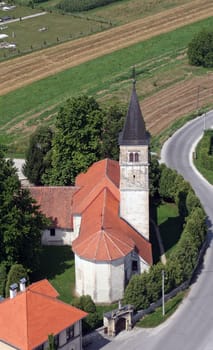 Church of the Our Lady of the Snows in Volavje, Croatia