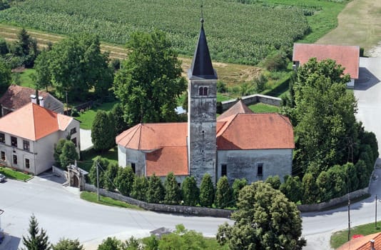 Church of the Our Lady of the Snows in Volavje, Croatia