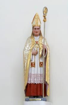 Blessed Augustin Kazotic, statue in the parish church of St. Paul in Retkovec, Zagreb, Croatia