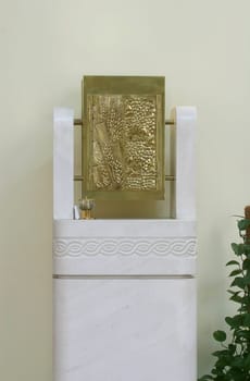Tabernacle in the parish church of St. Paul in Retkovec, Zagreb, Croatia