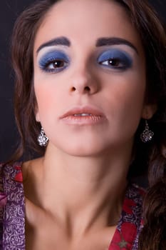 an young beautiful woman close up portrait