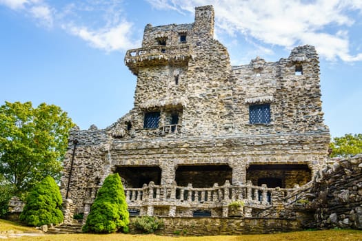 Former private residence of an American actor William Gillette in Gillette Castle State Park in Connecticut