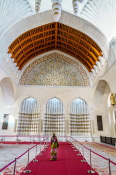 December 4, 2016, Muscat, Oman: Prayer hall of Mosque Muhammad al-Amin in Muscat, Oman