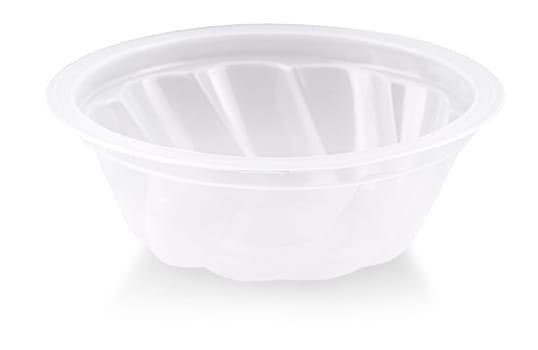 The Food Plastic Container Isolated on White Background