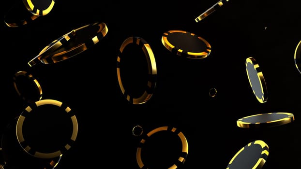 Good luck and 3d render of gambling games with big jackpot win. Profitable success bets in card game and roulette. Club casino for entertainment of wealthy clients.