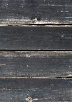 The old black wooden boards as background. Selective focus