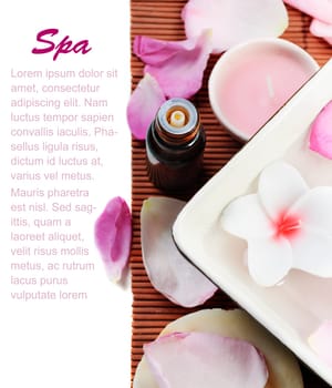 Spa treatment concept with empty space for your text