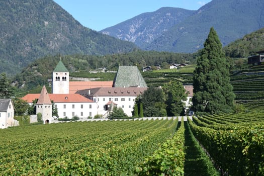 Neustift Abbey is located north of Bressanone in the Trentino - South Tyrol region,Italy. It was built in Romanesque style in 1190. The municipality of Vahrn is located in the Eisack Valley.