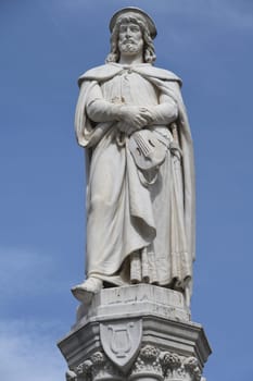 In 1889 a memorial was dedicated to the poet and lyric poet Walther von der Vogelweide on Waltherplatz in Bolzano. It is made of Lasa marble. The city is located in South Tyrol,Italy,Europe