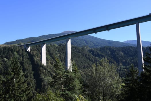 The Europabrücke near Innsbruck is the centerpiece of the Austrian Brenner Autobahn. It was built in 1963 and is the highest bridge in Austria and spans the Wipptal between Schönberg and Patsch