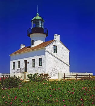 Old Lighthouse in San Diego, California