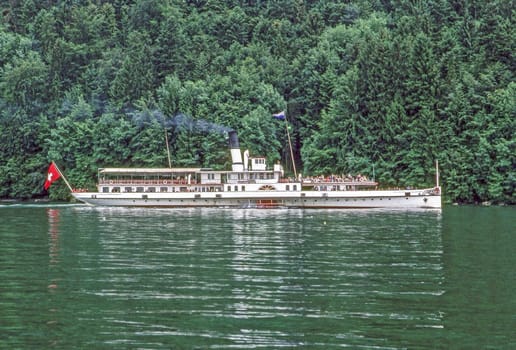 Sightseeing Boat on Lake Lucerne, Switzerland
