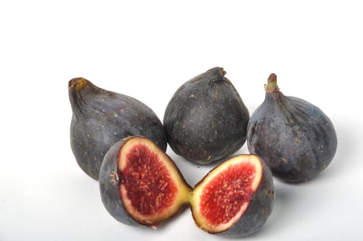 Spanish figs on a white background
