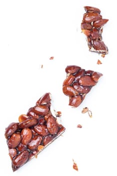 Typical Sicilian dessert: nougat with almonds.