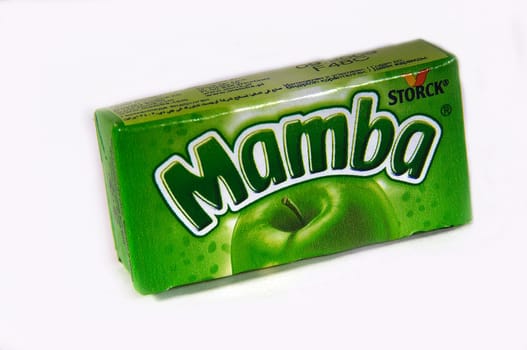 mamba Chewing gum, a type of sweet intended to be chewed