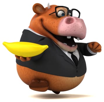 Fun cow - 3D Illustration