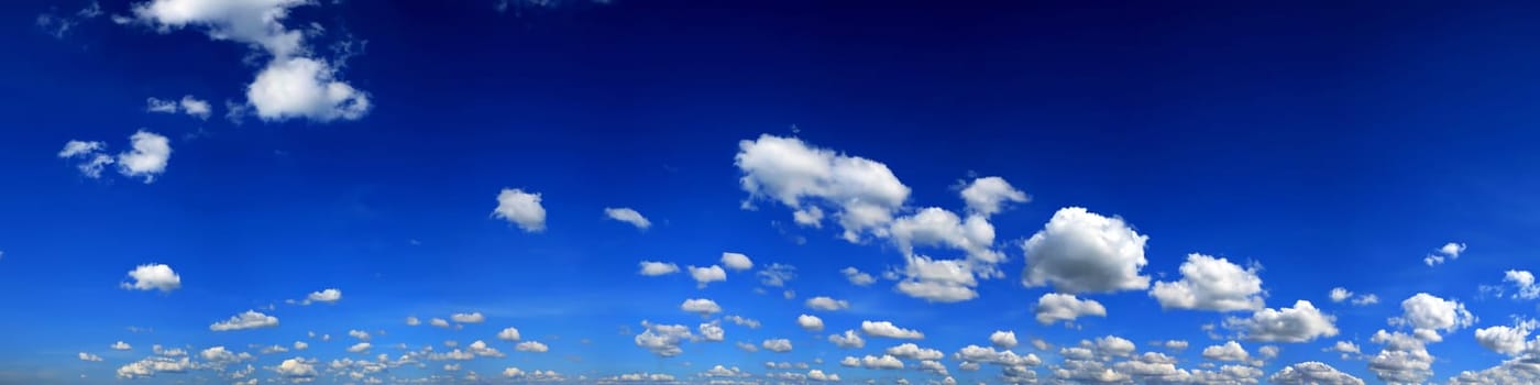 White clouds with a blue sky