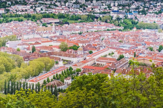 Besançon city center and its citadel prefecture of Doubs in France