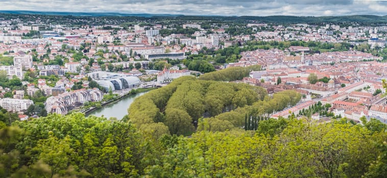 Besançon city center and its citadel prefecture of Doubs in France