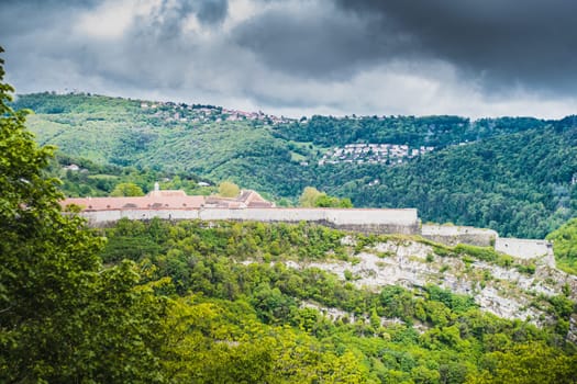 Besançon city center and its citadel prefecture of Doubs in France