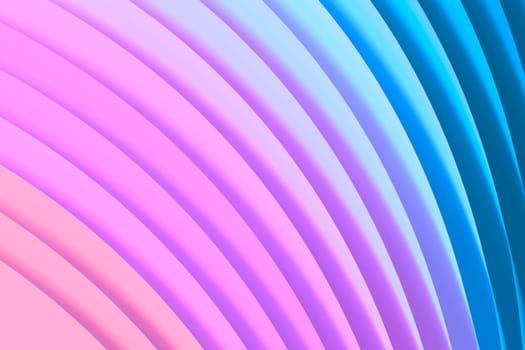 Abstract background with colorful vivid wavy lines with neon colors. 3D illustration background