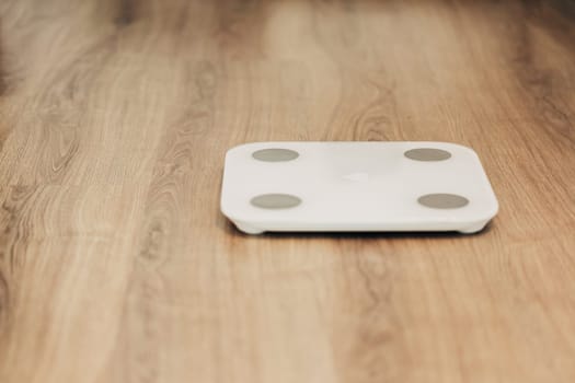 Modern Electronic Device. Measures Weight on Smart Scales.