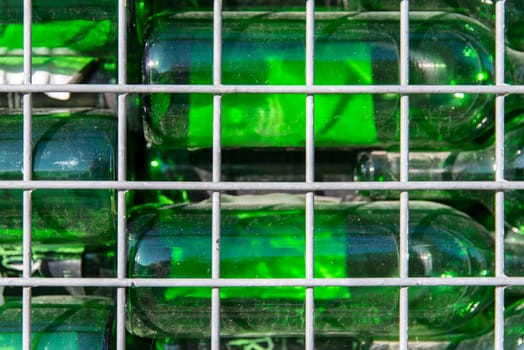 a lot of wine bottles