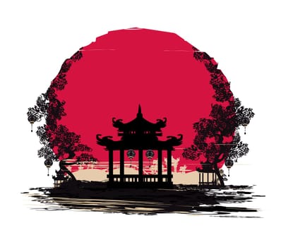 Mid-Autumn Festival for Chinese New Year - card