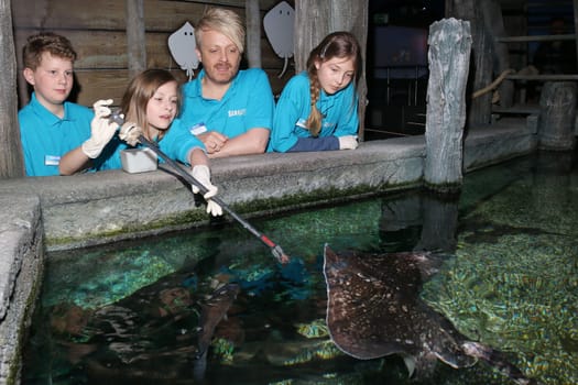 Ross Antony,first visitor of the new backstage tour at SEA LIFE Timmendorfer Strand,Timmendorfer Strand near Hamburg,23.04.2015