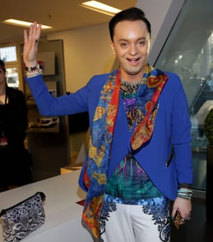 Julian F. Stoeckel at the Bon Prix fashion show in Hamburg