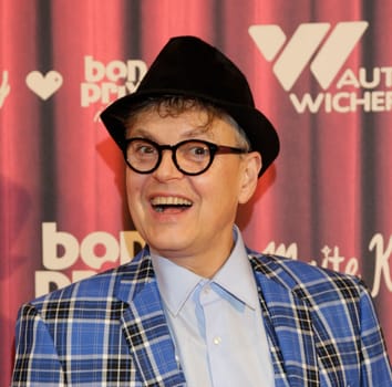 Rolf Scheider at the Bon Prix fashion show in Hamburg