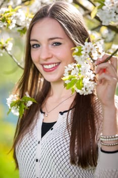 Portrait of women in spring