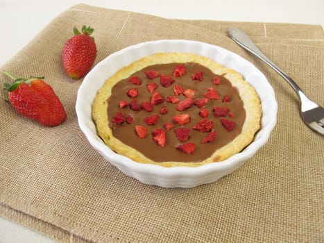 Nougat Tartelette with strawberries