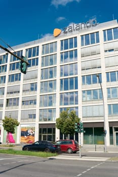Headquarter of the online retailer Zalando in downtown Berlin. Zalando is a German retailer of shoes, fashion and cosmetics.